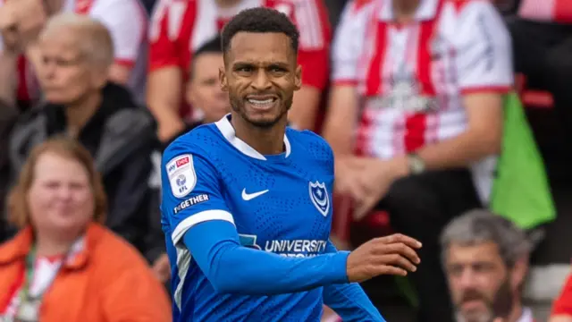 Josh Murphy in action for Portsmouth at Southampton