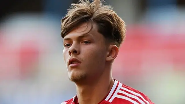 Sam Mather in Premier League 2 action for Manchester United 