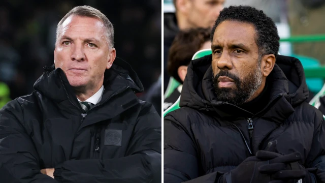 Brendan Rodgers and Wilfried Nancy