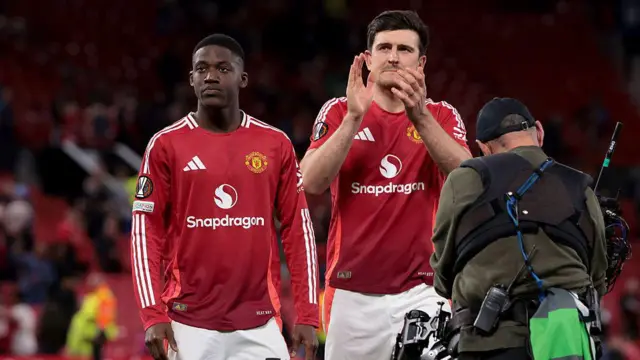 Kobbie Mainoo and Harry Maguire