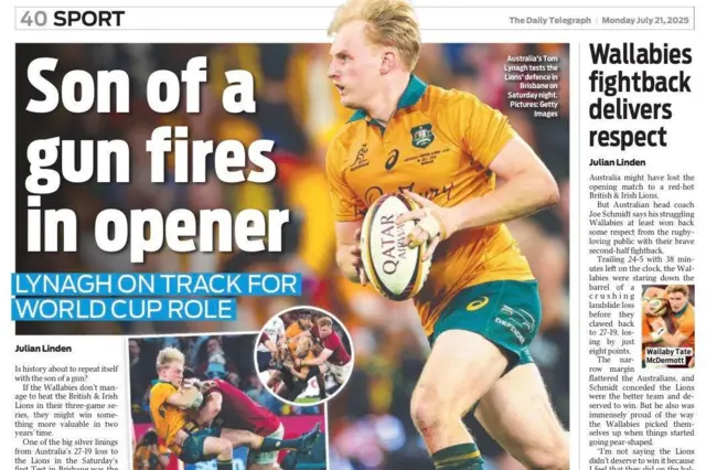 Daily Telegraph back page