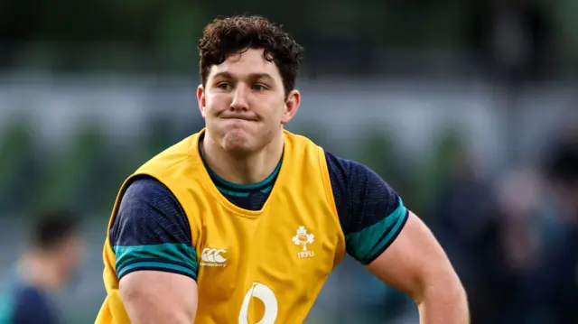 Tom Stewart pictured in Ireland training in 2024