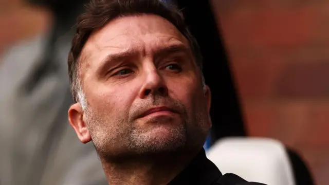 John Eustace looks upwards