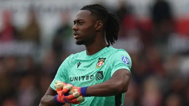 Wrexham goalkeeper Arthur Okonkwo