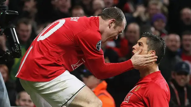 Wayne Rooney and Cristiano Ronaldo