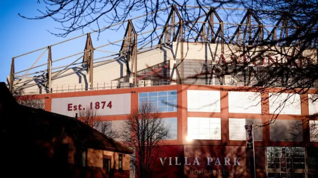A general view outside of Villa Park