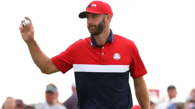 Dustin Johnson at the 2021 Ryder Cup at Whistling Straits