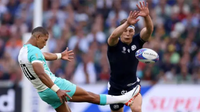 Rory Darge in action against South Africa at the 2023 World Cup