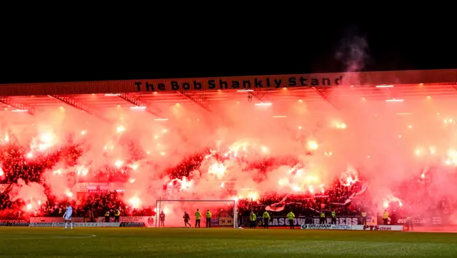 Flares at Dens Park