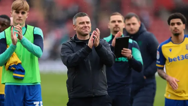 Stoke City head coach Steven Schumacher