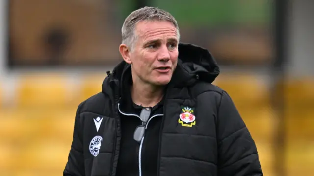 Wrexham manager Phil Parkinson at Harrogate 