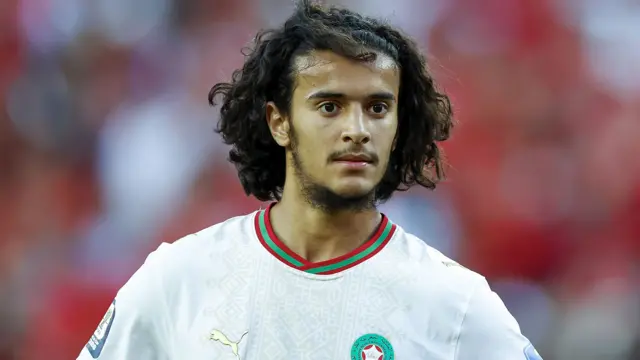 Ayyoub Bouaddi of Morocco during the FIFA 2026 World Cup Group C match between Scotland and Morocco at Boston Stadium on June 20, 2026,