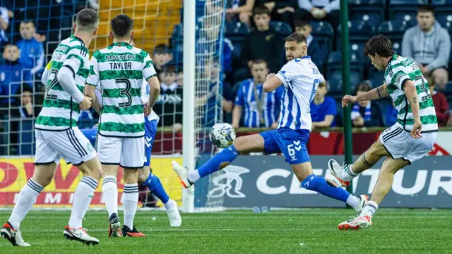 Matt O'Riley scores against Kilmarnock