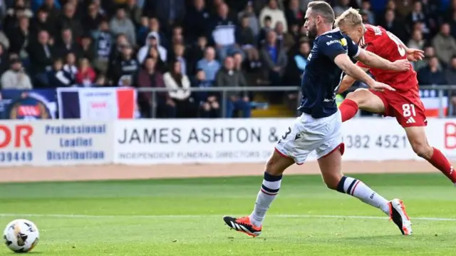 Topi Keskinen scored what proved to be the winner when Dundee and Aberdeen met earlier this season