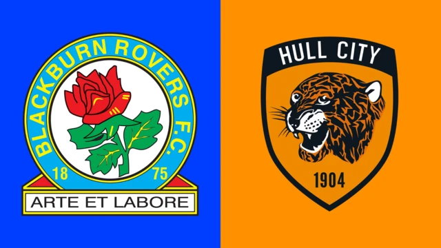 Blackburn Rovers and Hull City club badges