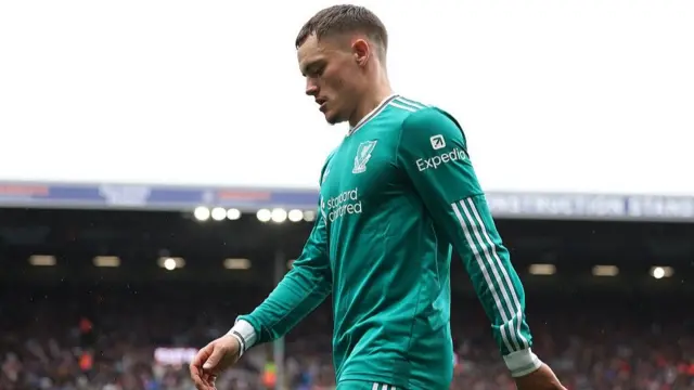Florian Wirtz playing for Liverpool