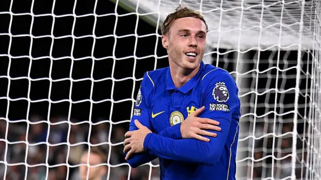 Cole Palmer of Chelsea celebrates