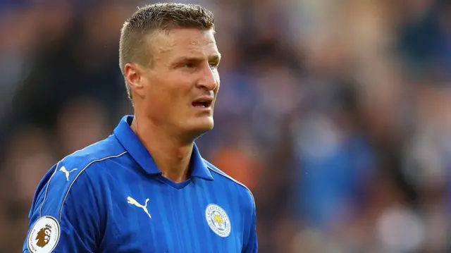 Robert Huth in action for Leicester