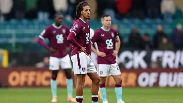 Burnley players against Chelsea