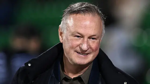 A smiling new Blackburn Rovers head coach Michael O'Neill photographed watching his former club Shamrock Rovers in November