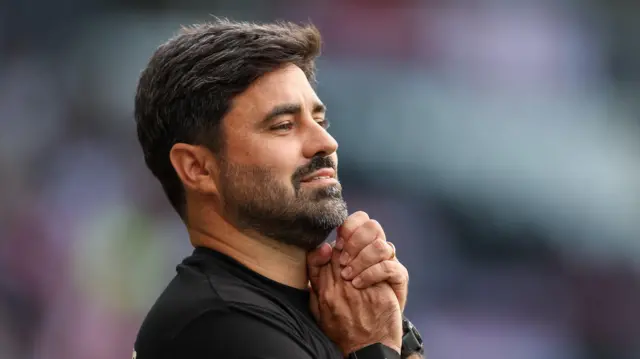 Vitor Matos on the touchline during Swansea's draw with Sheffield United 