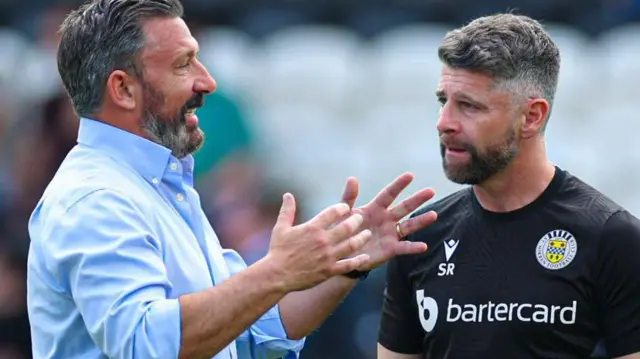 Derek McInnes and Stephen Robinson