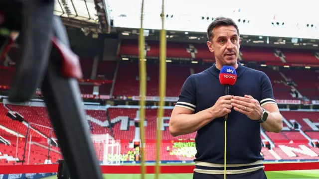 Gary Neville at Old Trafford