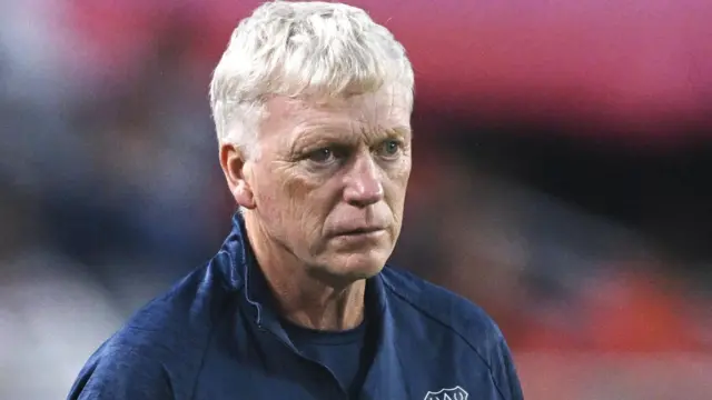 David Moyes looks disgruntled