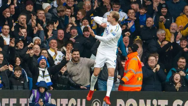 Patrick Bamford celebrating a goal