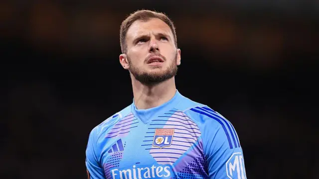 Goalkeeper Lucas Perri looks up to the stands