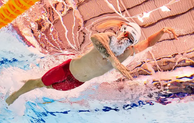 Matt Richards in the pool