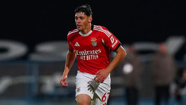 Rodrigo Rego in action for Benfica