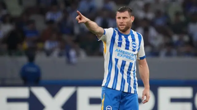 James Milner in action for Brighton