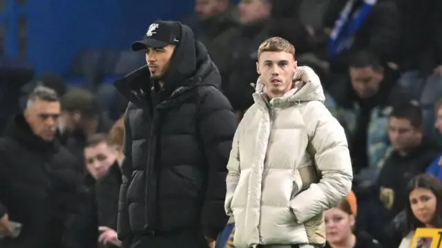 Cole Palmer and Levi Colwill at Stamford Bridge