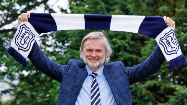 New Dundee Head Coach Steven Pressley is unveiled to the media during a press conference at Gardyne Training Centre