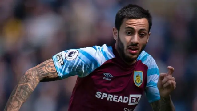 Dwight McNeil playing for Burnley