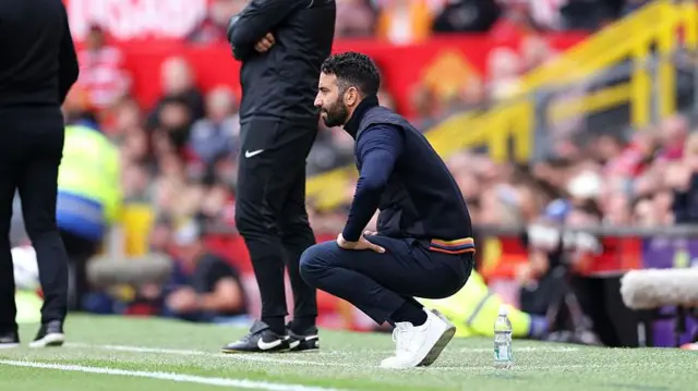 Ruben Amorim managing Manchester United
