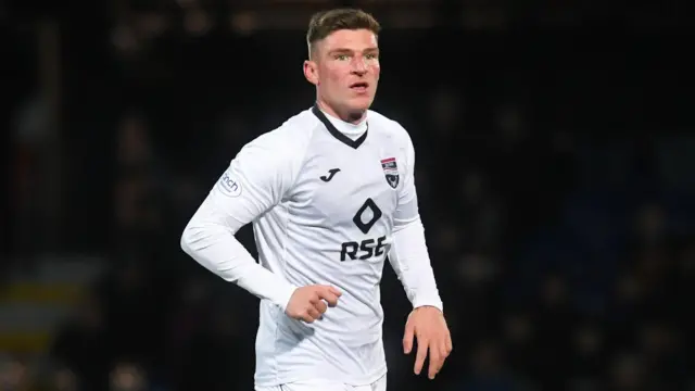 Ross Callachan playing for Ross County