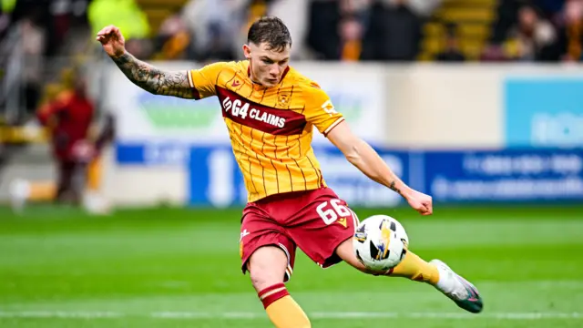 Callum Hendry in action for Motherwell