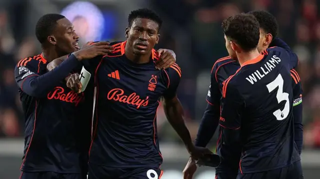 Awoniyi celebrating his goal