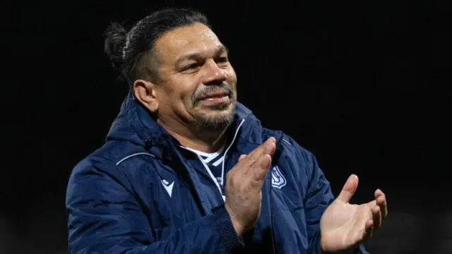 DUNDEE, SCOTLAND - NOVEMBER 16: Dundee's Fabian Caballero during Cammy Kerr's Testimonial match between Dundee and Celtic Select at the Scot Foam Stadium at Dens Park, on November 16, 2023, in Dundee, Scotland. (Photo by Ross Parker / SNS Group)