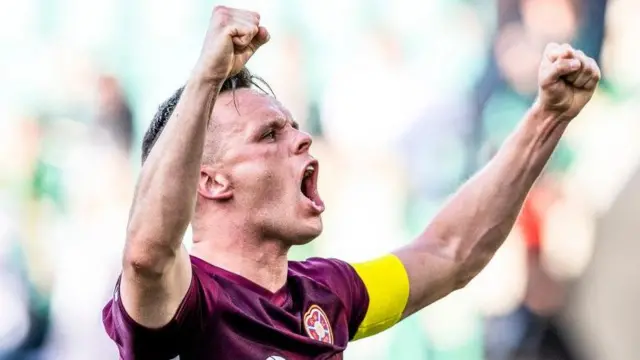 Hearts captain Lawrence Shankland