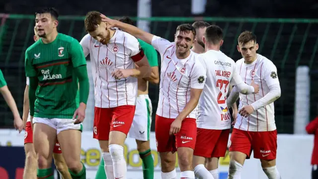 Cian Bolger celebrates his goal