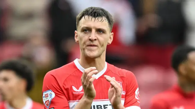 Dael Fry clapping supporters after the game against Southampton