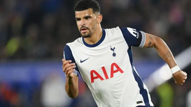 Dominic Solanke in action for Tottenham