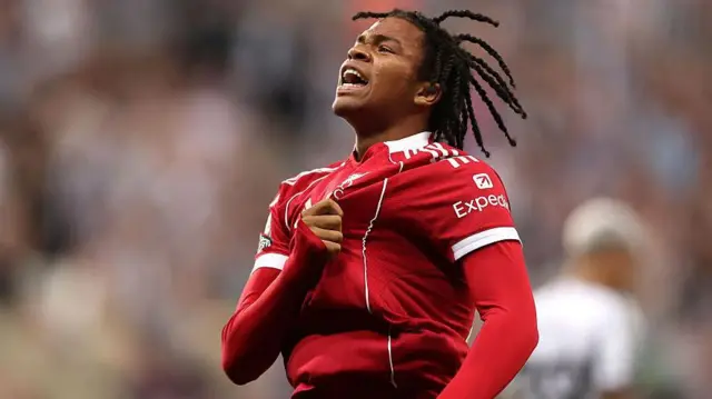 Rio Ngumoha celebrates