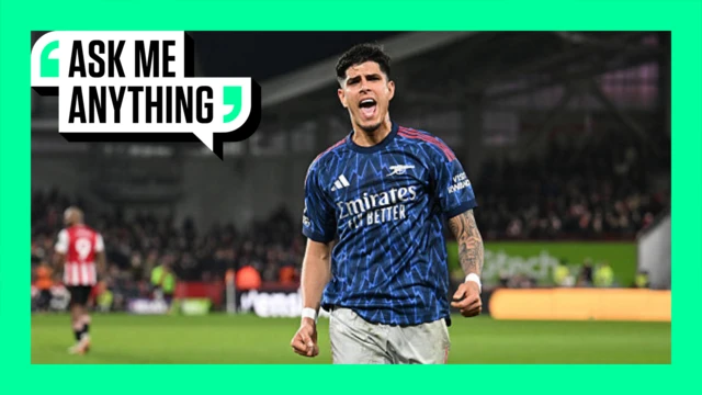 Piero Hincapie on the green Ask Me Anything background