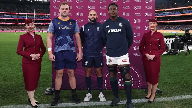 Captains pose for pictures