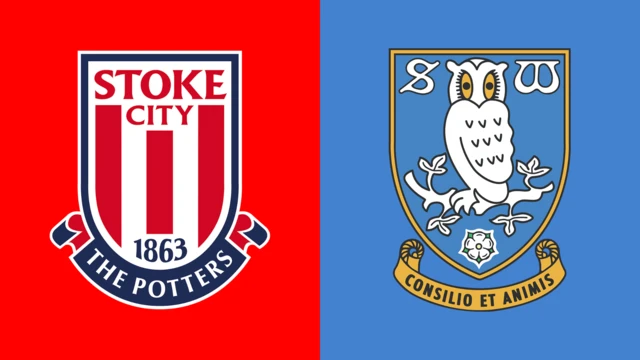 Side-by-side of Stoke City and Sheffield Wednesday club badges