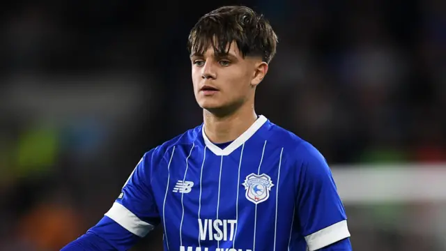 Rob Tankiewicz in action for Cardiff 